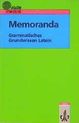 Cover-Bild zum Titel 'Memoranda. Grammatisches Grundwissen Latein' von 'Thomas Meyer'