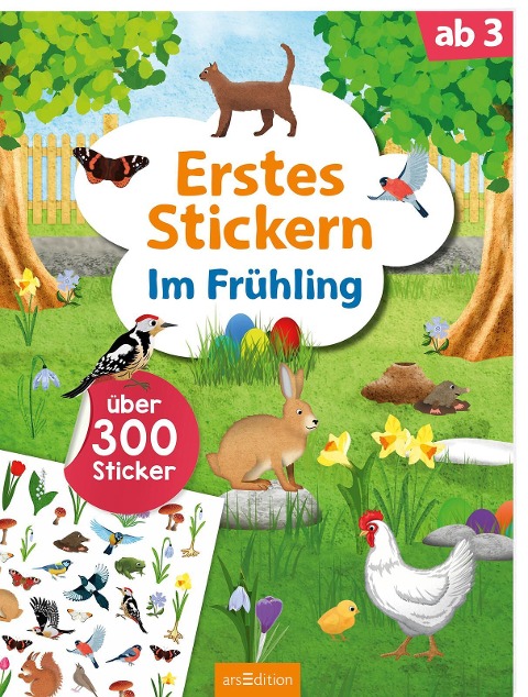 Erstes Stickern - Im Frühling - 
