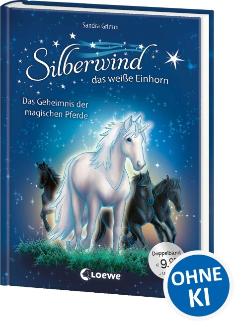 Silberwind, das weiße Einhorn (Band 3-4) - Das Geheimnis der magischen Pferde - Sandra Grimm