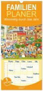 Cover-Bild zum Titel 'Familienplaner 2027 - Wimmelig durch das Jahr mit 5 Spalten (Wandkalender, 21 x 45 cm) CALVENDO' von 'Marion Krätschmer'
