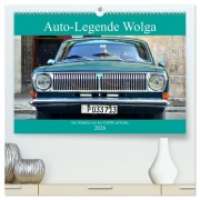 Cover-Bild zum Titel 'Auto-Legende Wolga - Ein Oldtimer aus der UdSSR auf Kuba (hochwertiger Premium Wandkalender 2026 DIN A2 quer), Kunstdruck in Hochglanz' von 'Henning von Löwis of Menar'