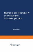 Cover-Bild zum Titel 'Elemente der Mechanik IV' von 'Theodor Lehmann'