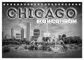 CHICAGO Monochrom (Tischkalender 2024 DIN A5 quer), CALVENDO Monatskalender - Melanie Viola