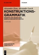 Cover-Bild zum Titel 'Konstruktionsgrammatik' von 'Alexander Ziem, Alexander Lasch'