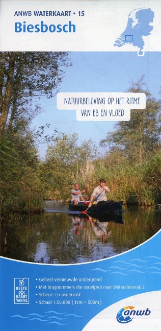 Biesbosch 1:50 000 Waterkaart - 
