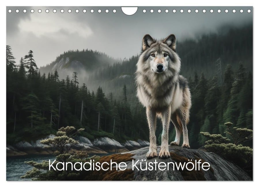 Kanadische Küstenwölfe (Wandkalender 2026 DIN A4 quer), CALVENDO Monatskalender - Peter R. Stuhlmann
