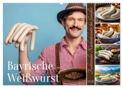 Cover-Bild zum Titel 'Bayrische Weißwurst - Traditioneller Küchenkalender für Genießer (Wandkalender 2026 DIN A2 quer), CALVENDO Monatskalender' von 'Mb Fotografie'