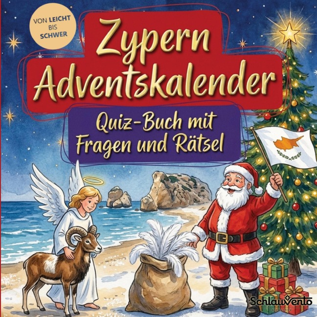 Zypern-Adventskalender: Quiz-Buch mit Fragen und Rätsel - Schlauvento Interactive