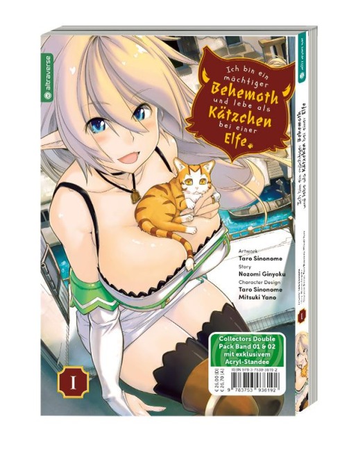 Ich bin ein mächtiger Behemoth und lebe als Kätzchen bei einer Elfe Double Pack 01 & 02 mit Acryl-Standee - Nozomi Ginyoku, Taro Sinonome, Mitsuki Yano