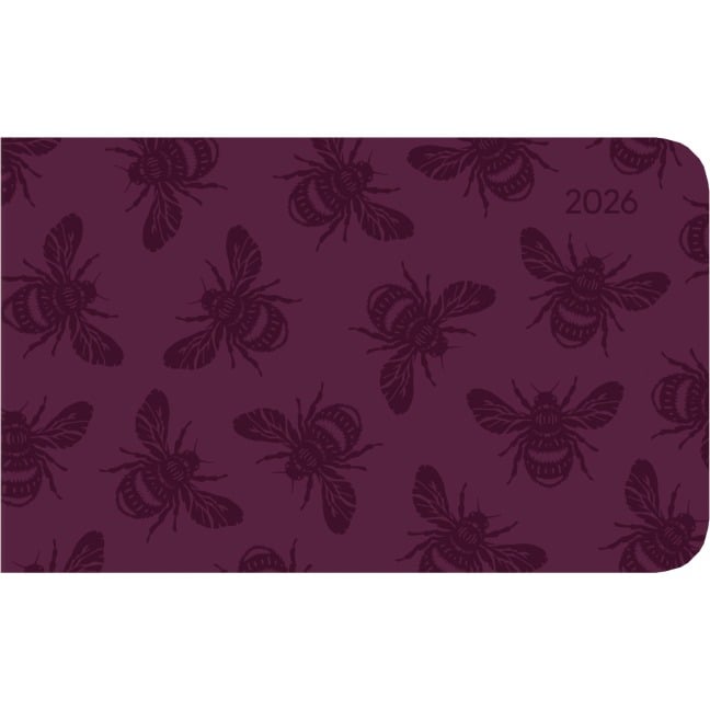Ladytimer TO GO Deluxe Purple 2026 - Taschen-Kalender 15,3x8,7 cm- Tucson Einband - mit Motivprägung - Weekly - 128 Seiten - Alpha Edition - 