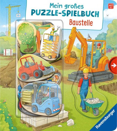Mein großes Puzzle-Spielbuch - Baustelle - Emilie Jakobs