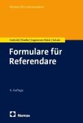 Cover-Bild zum Titel 'Formulare für Referendare' von 'Sönke Gerhold, Sönke E. Schulz, Bernd Hoefer, Hege Ingwersen-Stück'