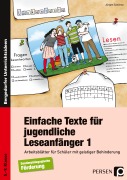 Cover-Bild zum Titel 'Einfache Texte für jugendliche Leseanfänger' von 'Jürgen Sanchez'