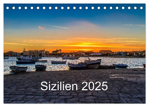 Sizilien 2025 (Tischkalender 2025 DIN A5 quer), CALVENDO Monatskalender - Giuseppe Lupo