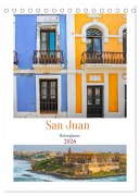 Cover-Bild zum Titel 'San Juan - Reiseplaner (Tischkalender 2026 DIN A5 hoch), CALVENDO Monatskalender' von 'Nina Schwarze'