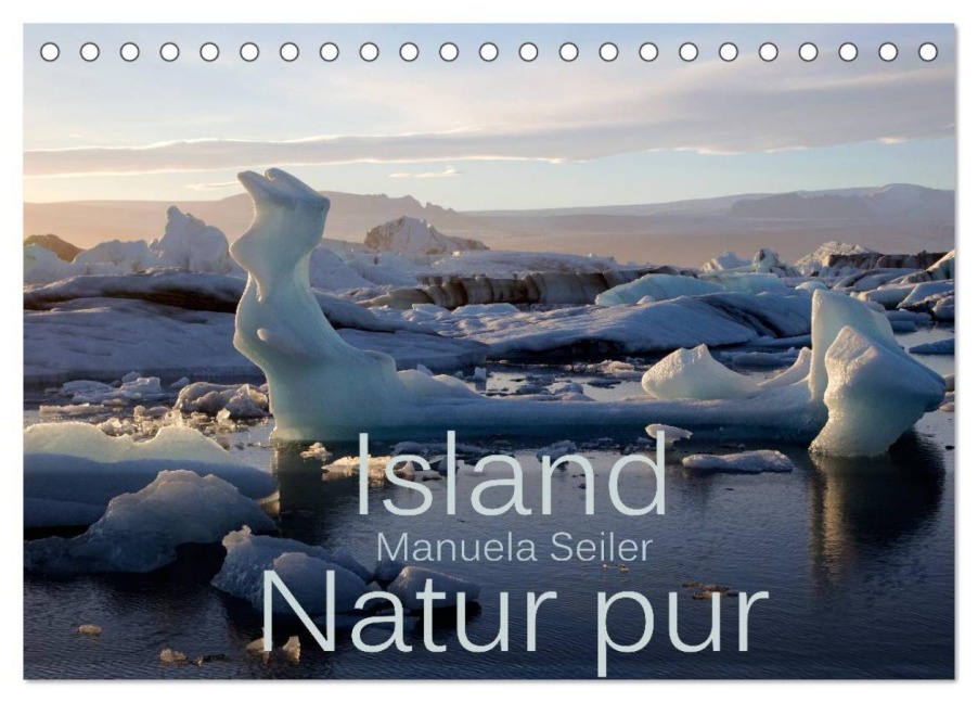 Island Natur pur (Tischkalender 2026 DIN A5 quer), CALVENDO Monatskalender - Manuela Seiler
