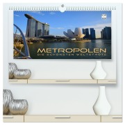 Cover-Bild zum Titel 'METROPOLEN - die schönsten Weltstädte (hochwertiger Premium Wandkalender 2026 DIN A2 quer), Kunstdruck in Hochglanz' von 'Renate Bleicher'