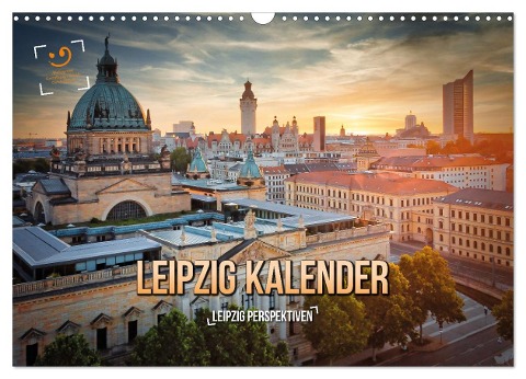 Leipzig Kalender Perspektiven (Wandkalender 2024 DIN A3 quer), CALVENDO Monatskalender - Gutdesign Gutdesign