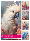 Bunte Vögel. Bezaubernde Papageien-Aquarelle (Wandkalender 2025 DIN A4 hoch), CALVENDO Monatskalender - Rose Hurley