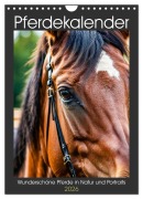 Cover-Bild zum Titel 'Pferdekalender - Wunderschöne Pferde in Natur und Portraits (Wandkalender 2026 DIN A4 hoch), CALVENDO Monatskalender' von 'Mb Fotografie'