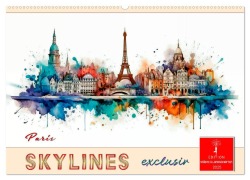 Skylines exklusiv (Wandkalender 2025 DIN A2 quer), CALVENDO Monatskalender - Peter Roder