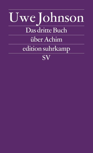Das dritte Buch über Achim - Uwe Johnson