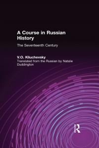 A Course in Russian History - V. O. Kliuchevskii