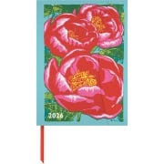 Kat Menschik - Flowers 2026 - Peonies - Diary - Buchkalender - Taschenkalender - 16x22 - 