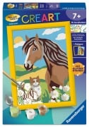 Cover-Bild zum Titel 'CreArt, Malen nach Zahlen Kinder - Pferd und Kätzchen' von ''