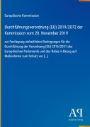 Cover-Bild zum Titel 'Durchführungsverordnung (EU) 2019/2072 der Kommission vom 28. November 2019' von 'Europäische Kommission'