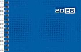 rido/idé 7017107026 | Taschenkalender Mod. Septimus 2026 | A6 quer, Papier, blau - 
