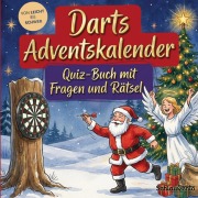 Cover-Bild zum Titel 'Darts-Adventskalender: Quiz-Buch mit Fragen und Rätsel' von 'Schlauvento Interactive'