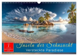 Cover-Bild zum Titel 'Inseln der Sehnsucht - Versteckte Paradiese (Wandkalender 2026 DIN A3 quer), CALVENDO Monatskalender' von 'Roder Roder'
