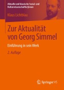 Cover-Bild zum Titel 'Zur Aktualität von Georg Simmel' von 'Klaus Lichtblau'
