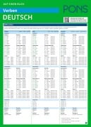 Cover-Bild zum Titel 'PONS Verben auf einen Blick Deutsch' von ''