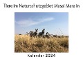 Tiere im Naturschutzgebiet Masai Mara in Kenia (Wandkalender 2024, Kalender DIN A4 quer, Monatskalender im Querformat mit Kalendarium, Das perfekte Geschenk) - Anna Müller