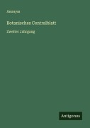 Cover-Bild zum Titel 'Botanisches Centralblatt' von 'Anonym'