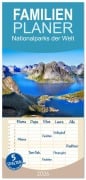 Cover-Bild zum Titel 'Familienplaner 2026 - Nationalparks der Welt mit 5 Spalten (Wandkalender, 21 x 45 cm) CALVENDO' von 'Helena Bilkova'
