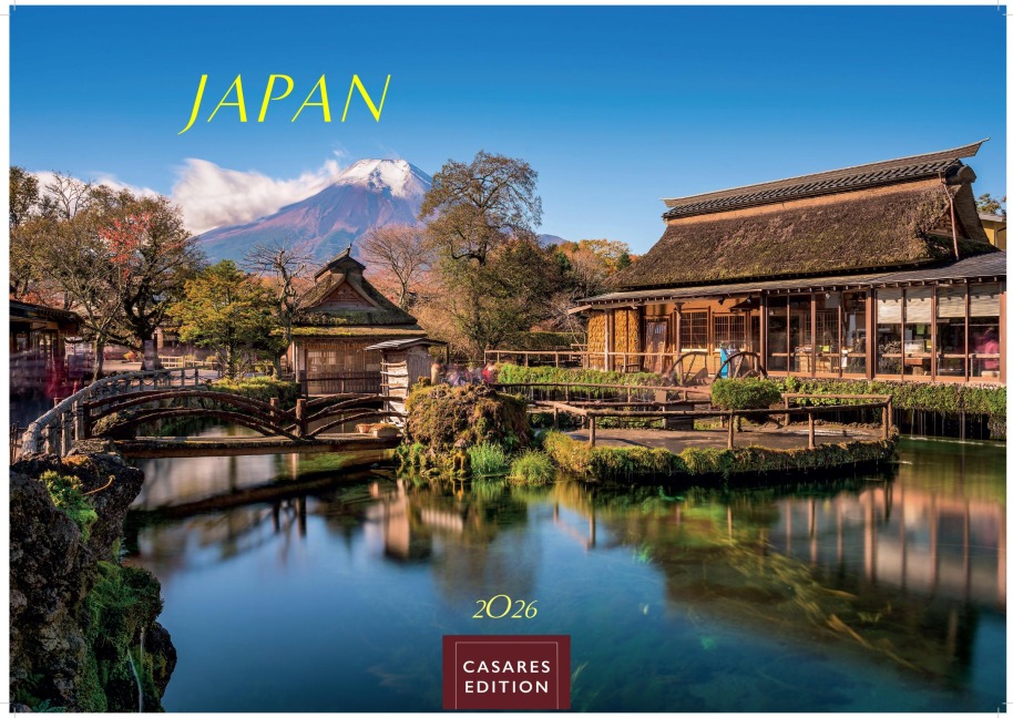 Japan Kalender 2026 - Wandkalender | Fotokalender Asien 24x35cm - Hochwertiger . mit landestypischen Motiven | Perfekt für Japan-Liebhaber - 