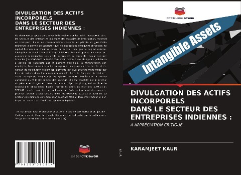 DIVULGATION DES ACTIFS INCORPORELS DANS LE SECTEUR DES ENTREPRISES INDIENNES : - Karamjeet Kaur