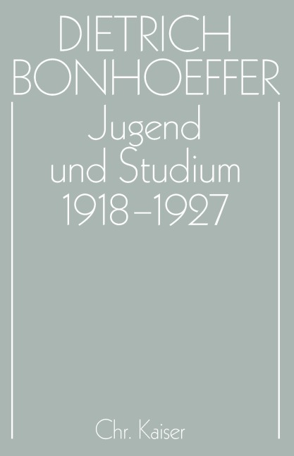 Jugend und Studium 1918-1927 - 
