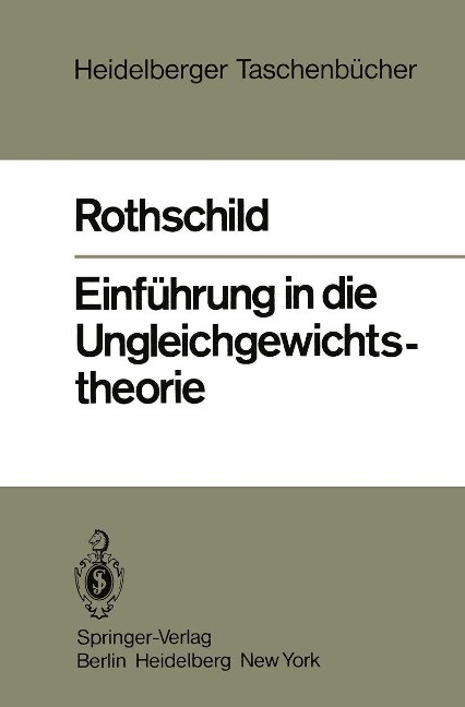 Einführung in die Ungleichgewichtstheorie - Kurt W. Rothschild