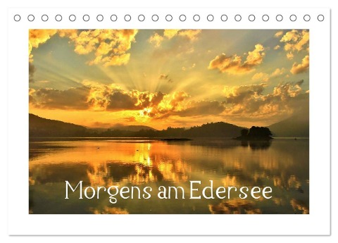 Morgens am Edersee (Tischkalender 2024 DIN A5 quer), CALVENDO Monatskalender - Heike Loß