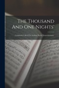 Cover-Bild zum Titel 'The Thousand And One Nights': Commonly Called The Arabian Nights' Entertainments.' von 'Anonymous'
