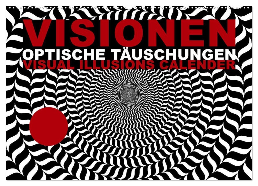 VISIONEN - optische Täuschungen (Wandkalender 2025 DIN A2 quer), CALVENDO Monatskalender - Steckandose Dmr
