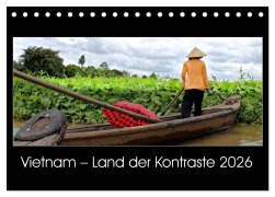 Cover-Bild zum Titel 'Vietnam - Land der Kontraste 2026 (Tischkalender 2026 DIN A5 quer), CALVENDO Monatskalender' von 'Hamburg Mirko Weigt'