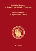 Cover-Bild zum Titel 'Politische Memoiren in deutscher und britischer Perspektive' von ''