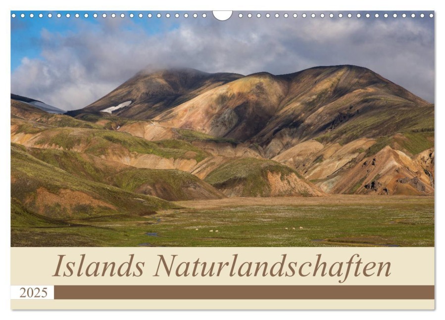 Islands Naturlandschaften (Wandkalender 2025 DIN A3 quer), CALVENDO Monatskalender - Olaf Jürgens