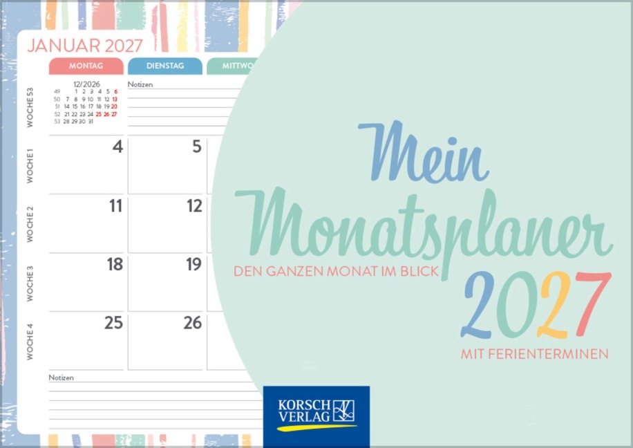 Mein Monatsplaner 2027 - 