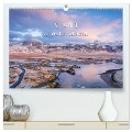 Island aus der Luft betrachtet (hochwertiger Premium Wandkalender 2025 DIN A2 quer), Kunstdruck in Hochglanz - Peter Schürholz